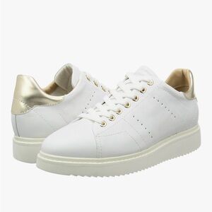 Geox Thymar Classic White Leather Sneakers